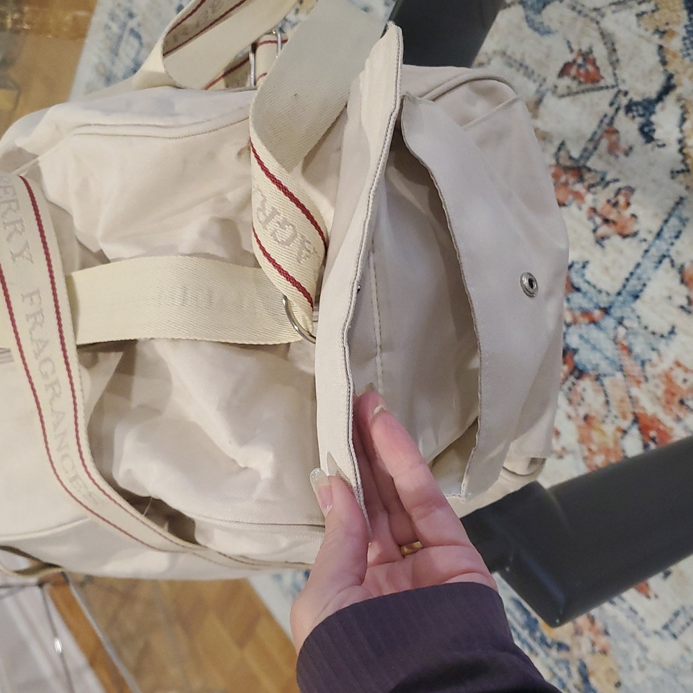 Burberry Vintage Duffel Shoulder Gym Weekender Travel Bag - Picture 4 of 11